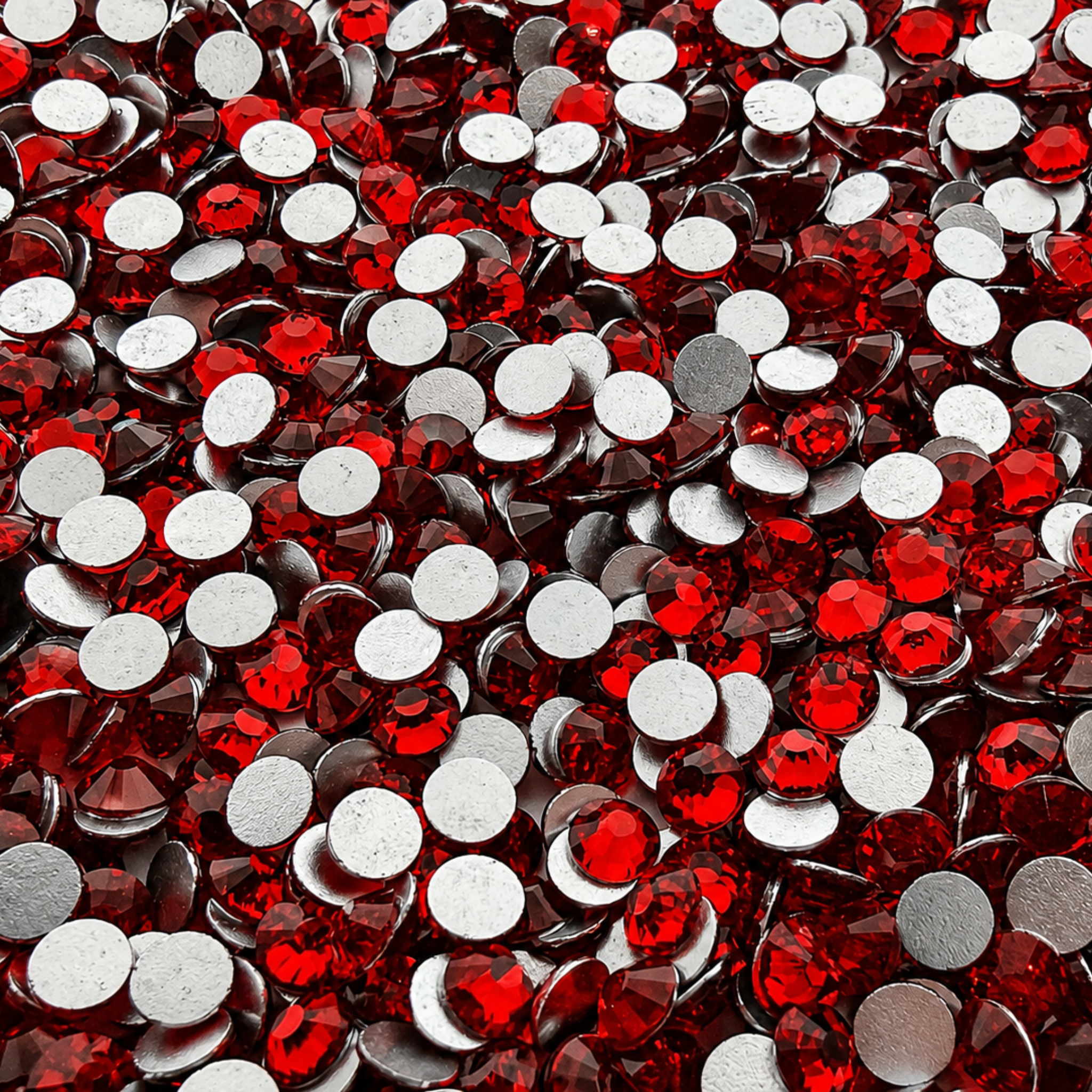 Light Siam Red Glass Rhinestones