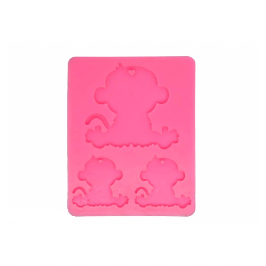 Monkey Family Keychain Mold