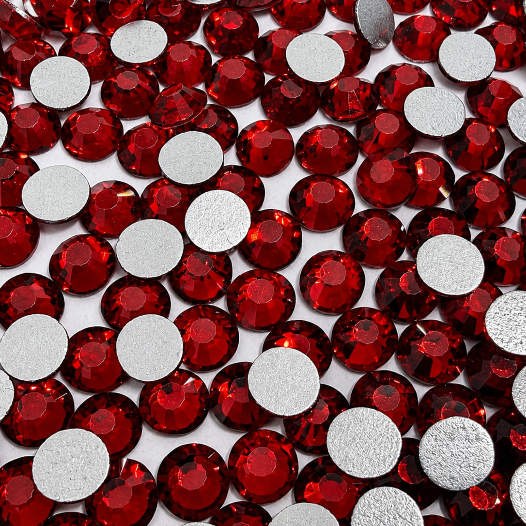 Light Siam Red Glass Rhinestones