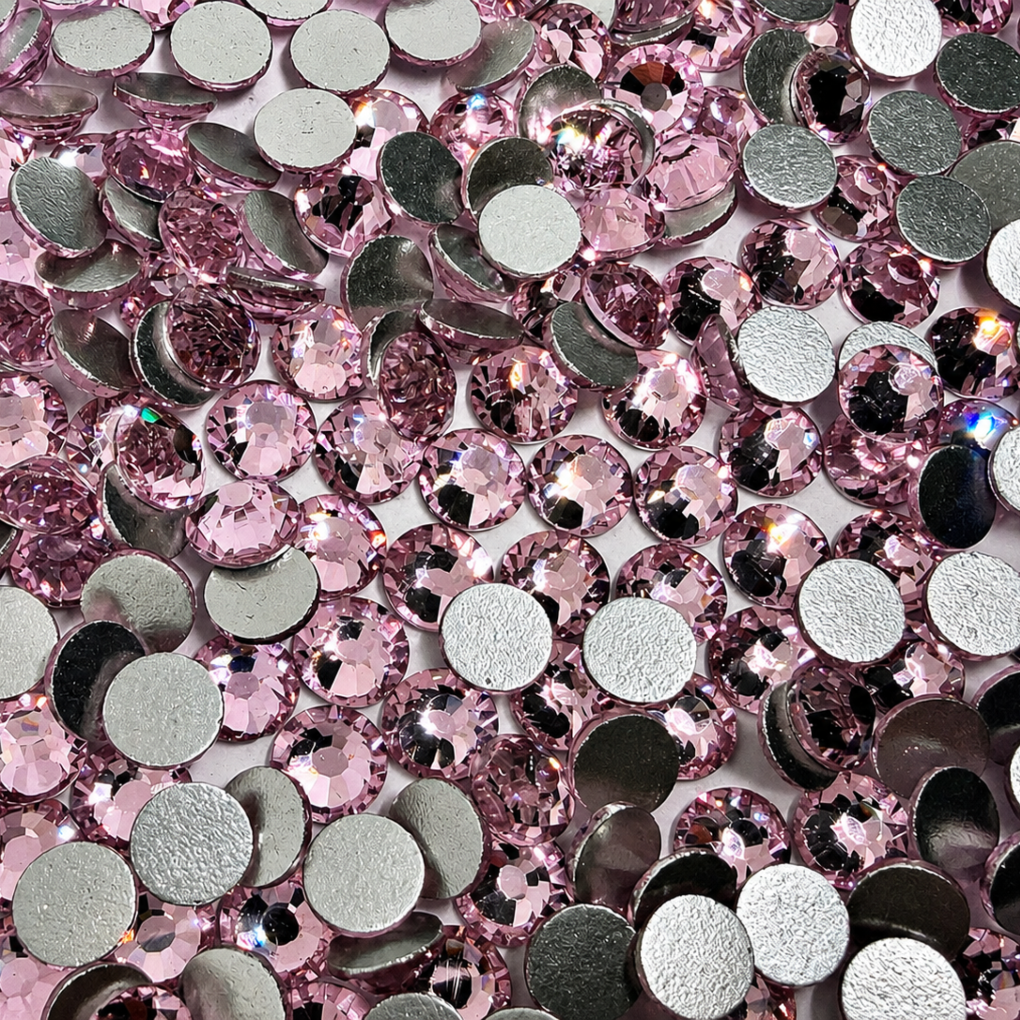 Light Pink Glass Rhinestones