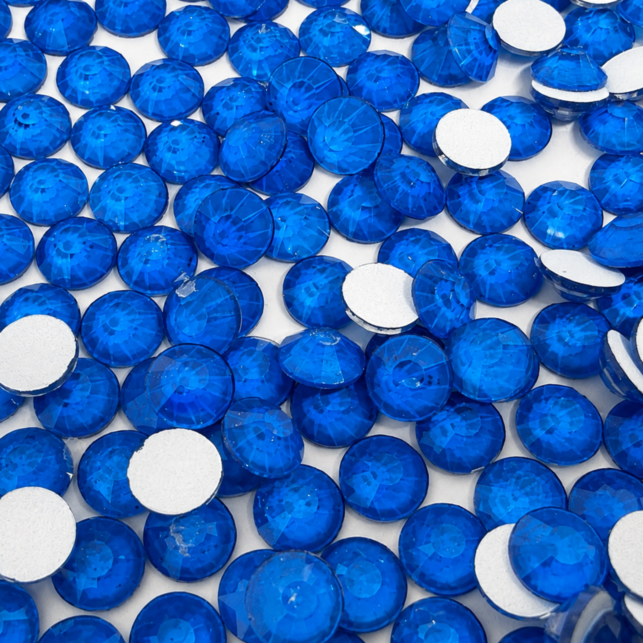 Neon Blue Glass Rhinestones