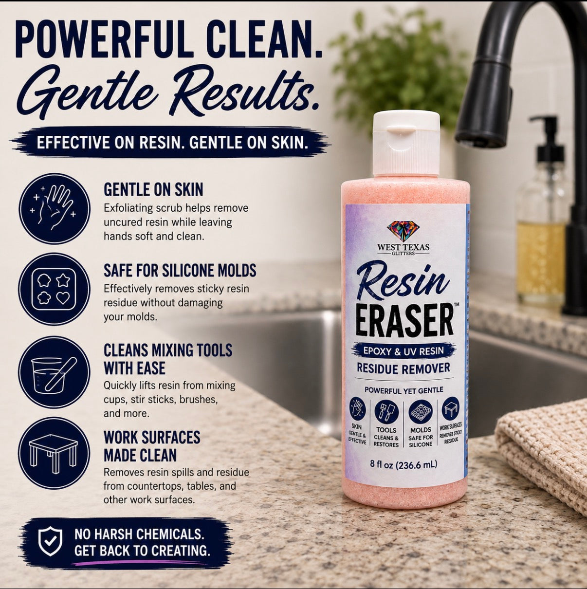 Resin Eraser™ | Epoxy & UV Resin Residue Remover