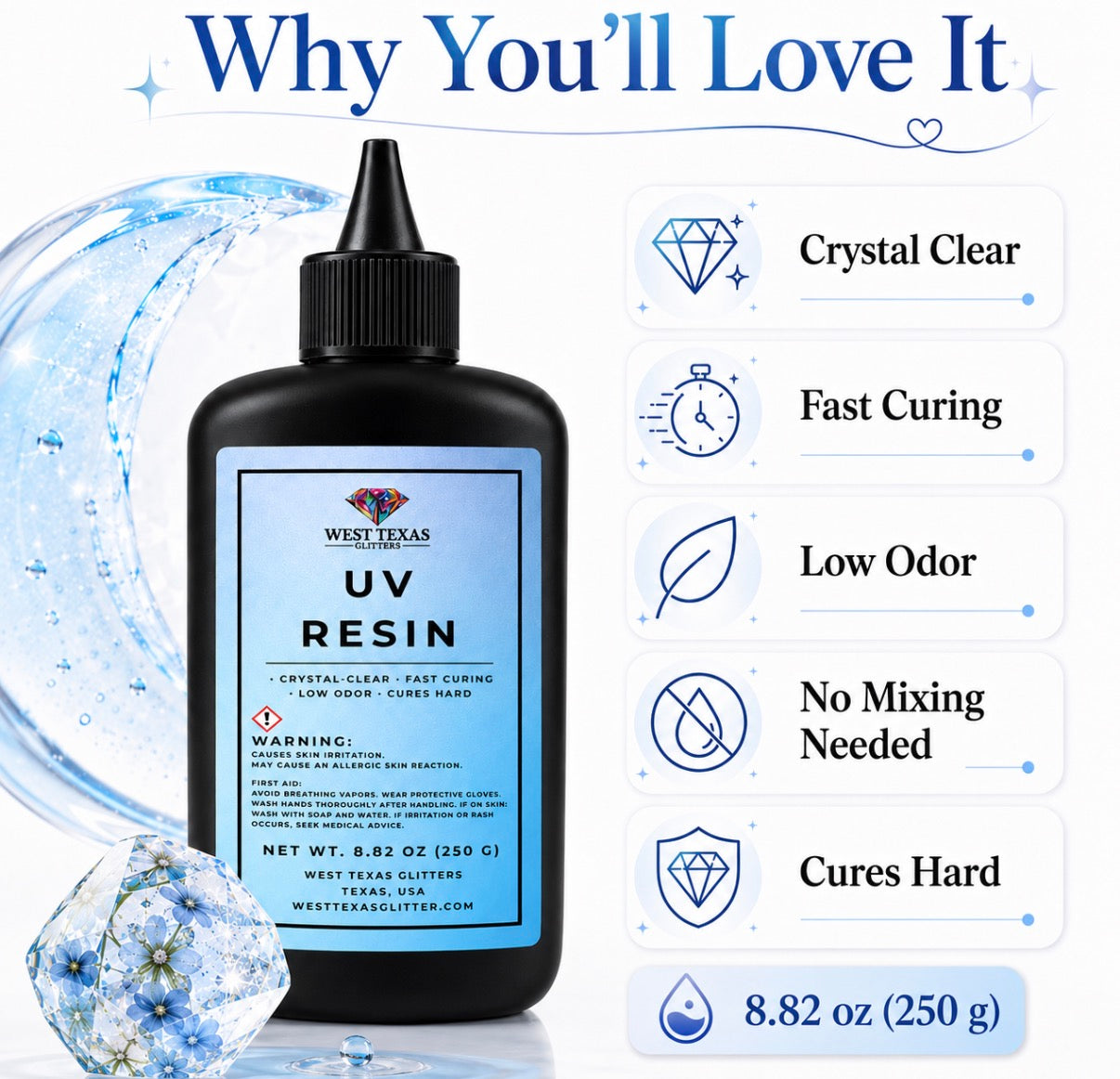 Clear UV Resin - Hard Type