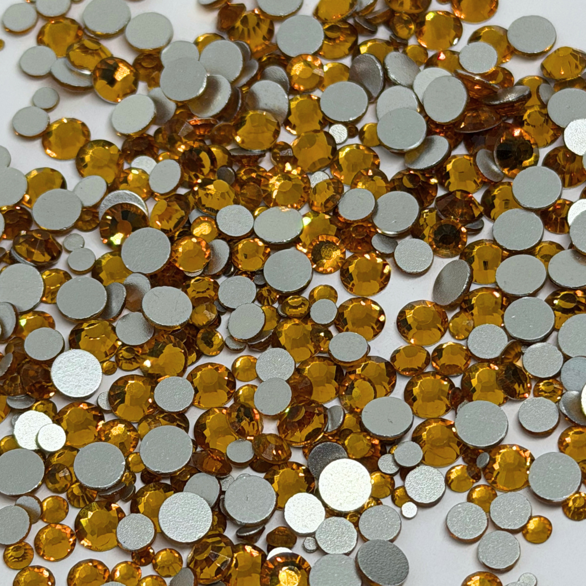 Topaz Glass Rhinestones