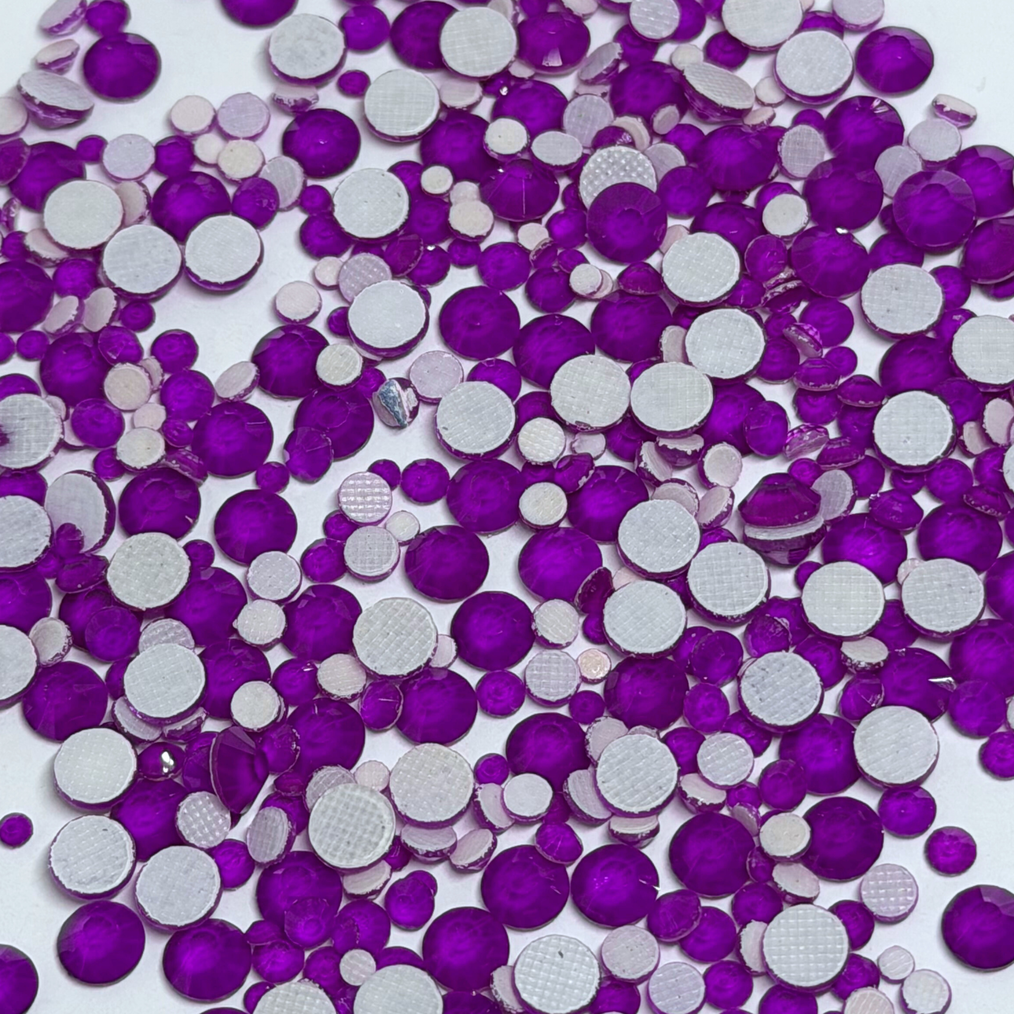 Neon Purple Glass Rhinestones