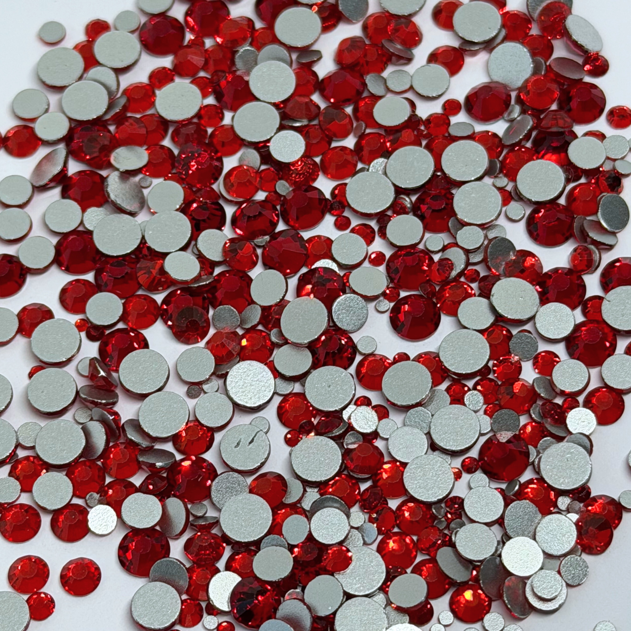 Siam Red Glass Rhinestones