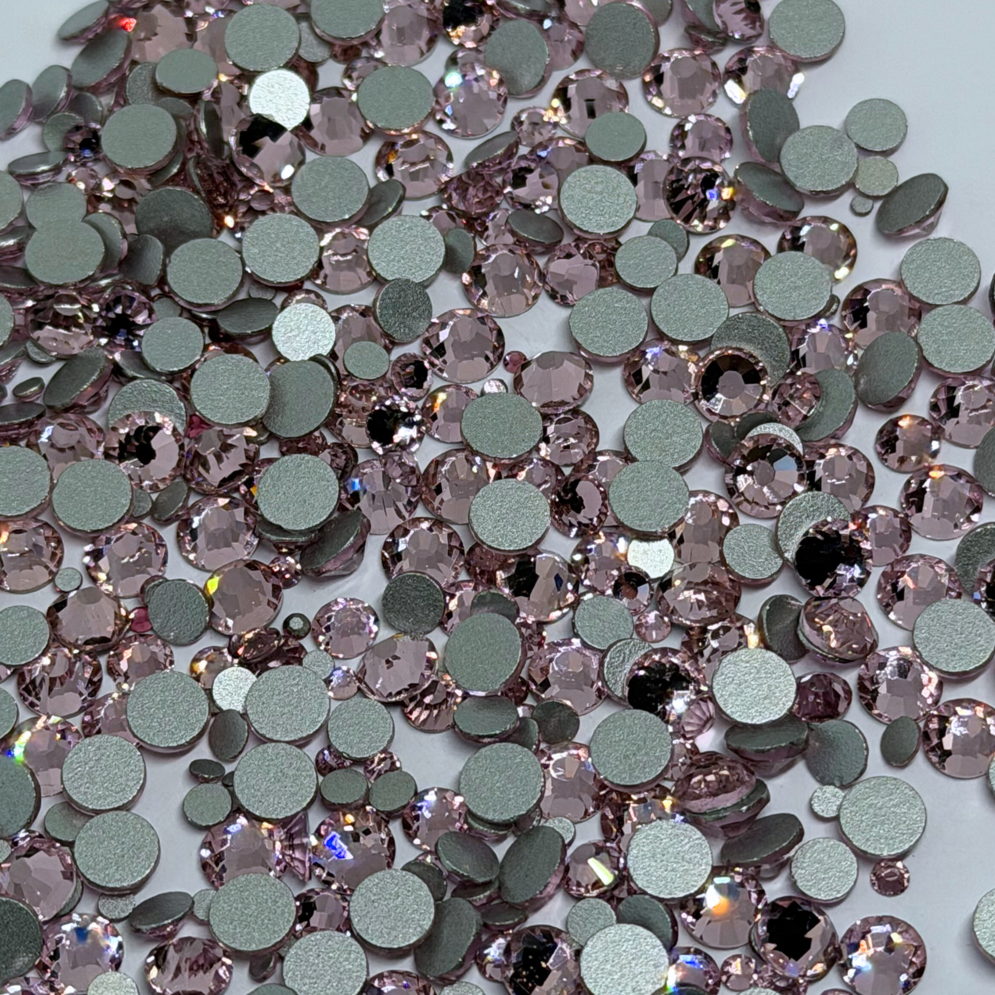 Light Pink Glass Rhinestones