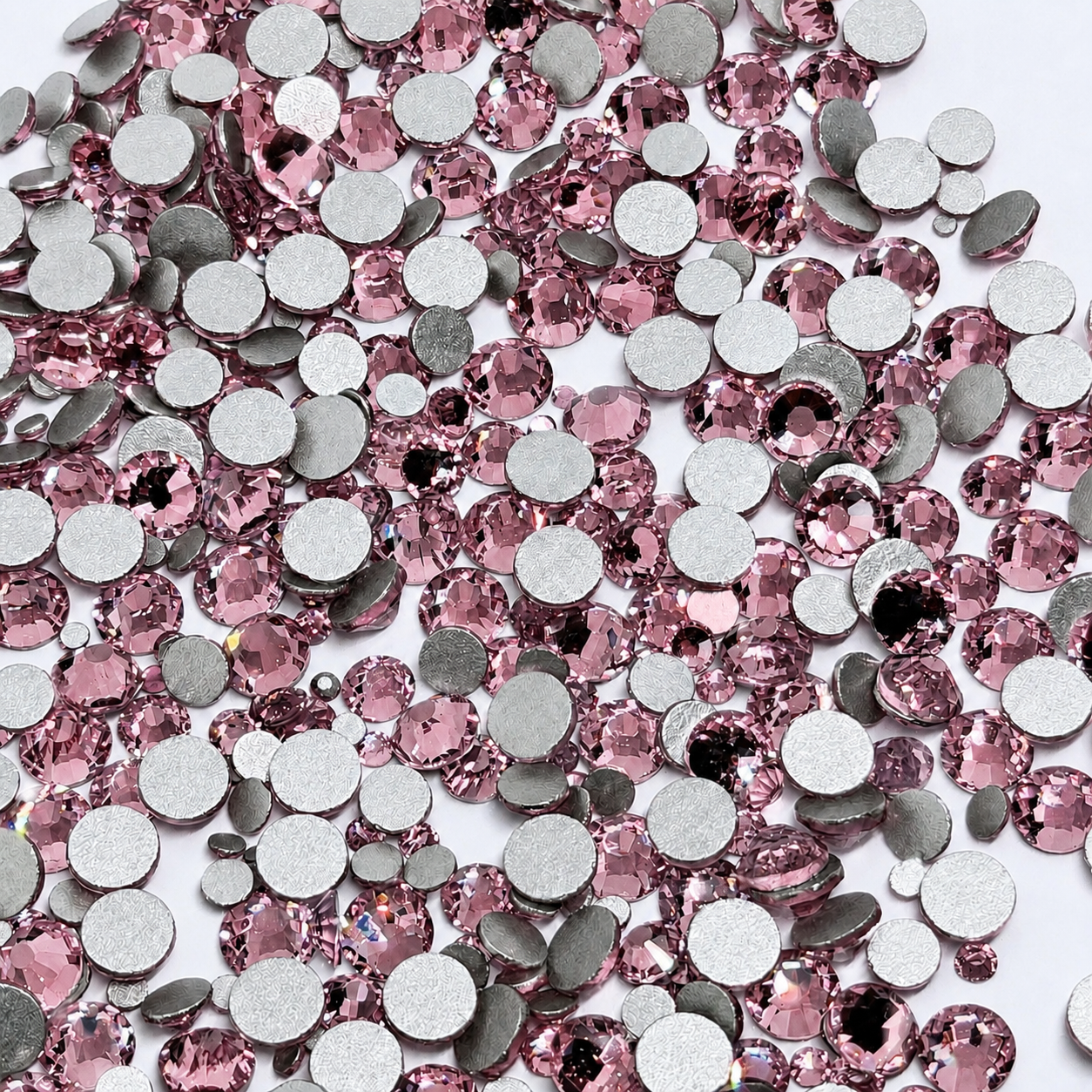 Light Pink Glass Rhinestones